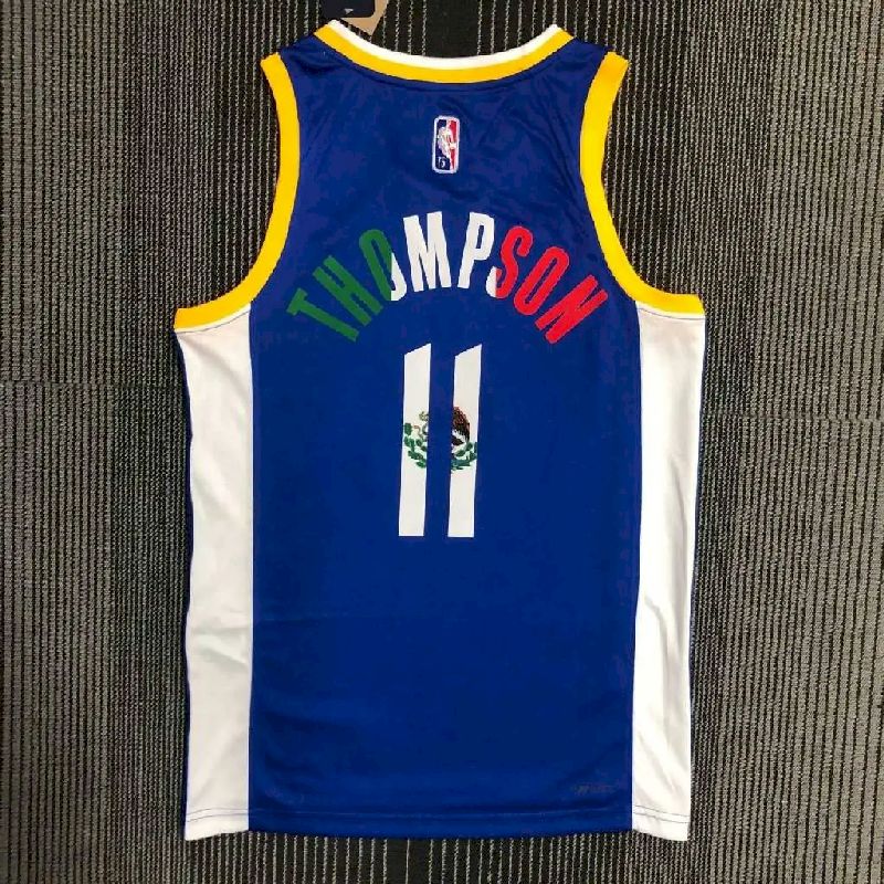 Camisa azul masculina Klay Thompson Team – Edição de 75º aniversário