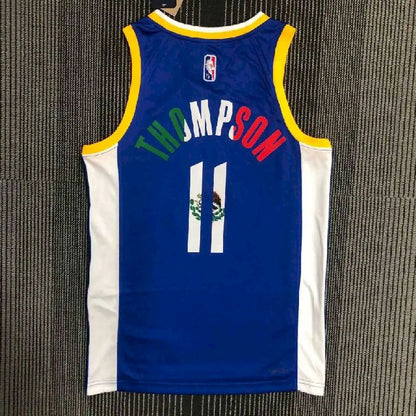 Camisa azul masculina Klay Thompson Team – Edição de 75º aniversário