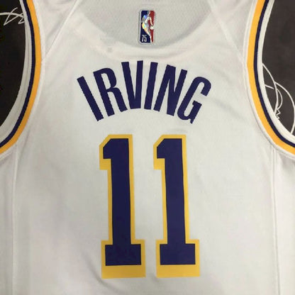 Men’s Kyrie Irving White Team Jersey – 75th Anniversary Edition