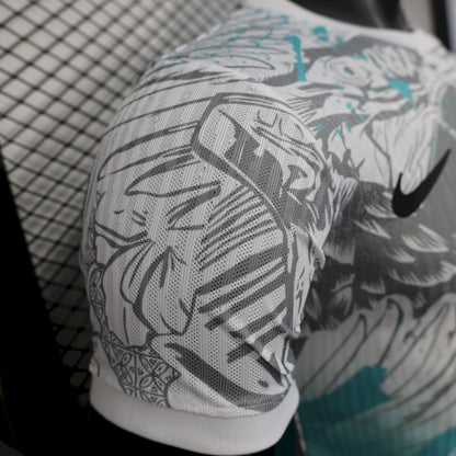 Men's Brazil 2025/26 White Parrot Edition Jersey Player Version