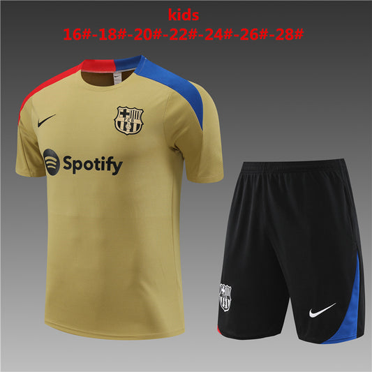 Barcelona 2024/25 Training Kids Jersey+Short 14001