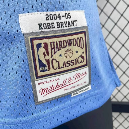 Camisa masculina M&amp;N Kobe Bryant azul retrô 2004/05