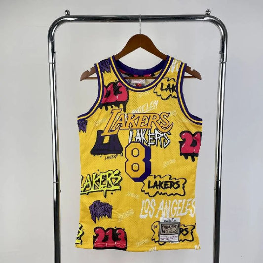 Men’s M&N 1996/97 Kobe Bryant Yellow Retro Jersey