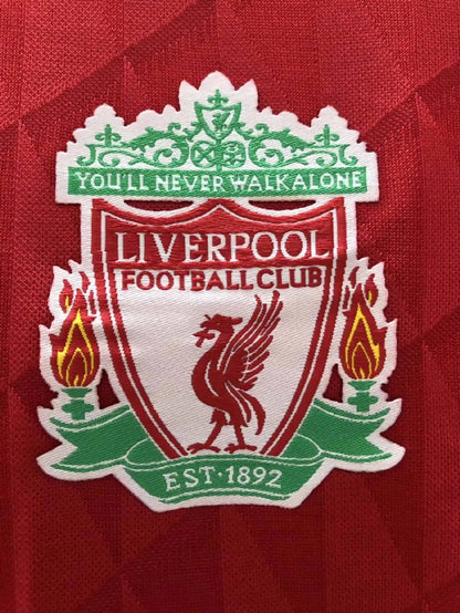Camisa retrô de mangas compridas do Liverpool 2010/2012