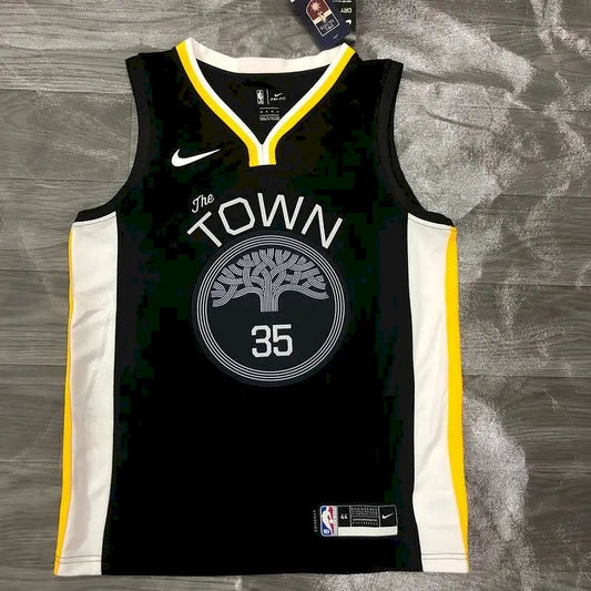 Camisa Kevin Durant com gola V preta, versão jogador, masculina – Edição Statement
