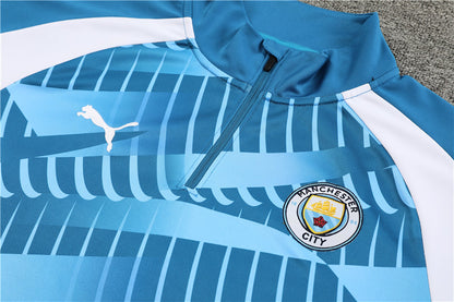 Suéter e calça Manchester City 2023/24 com zíper e meio zíper 14001