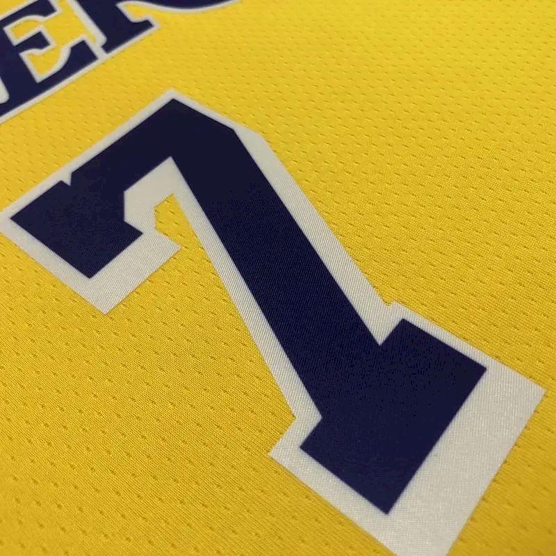 Camisa amarela masculina Carmelo Anthony Team – Edição de 75º aniversário