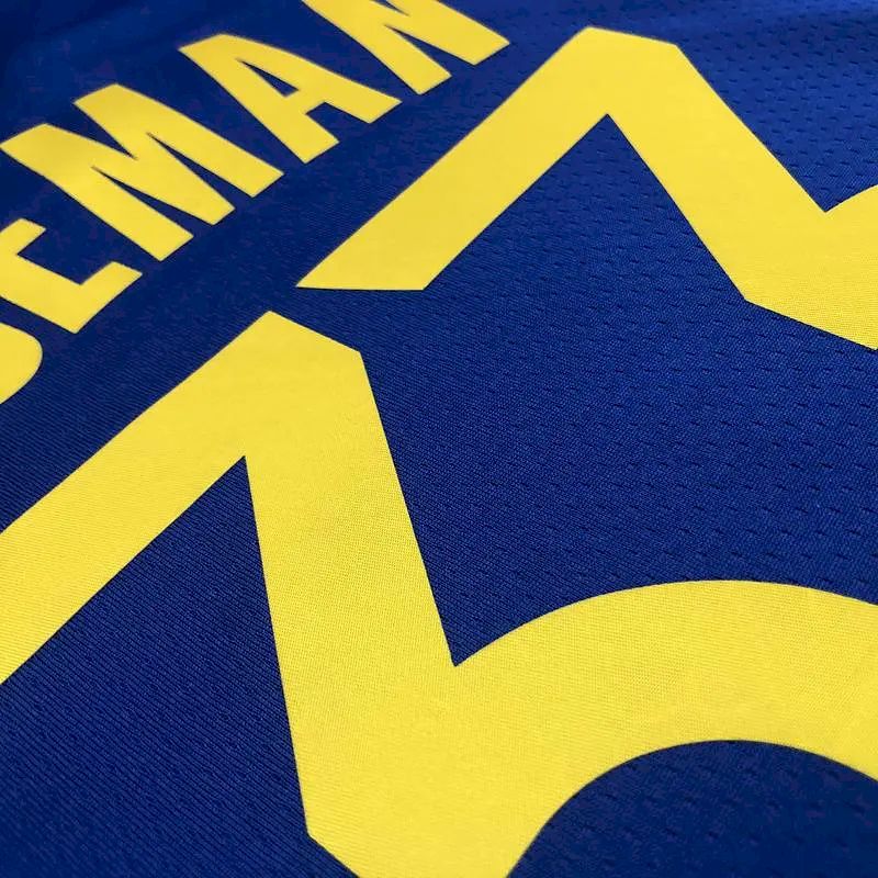 Camisa azul masculina James Wiseman Team – Edição de 75º aniversário