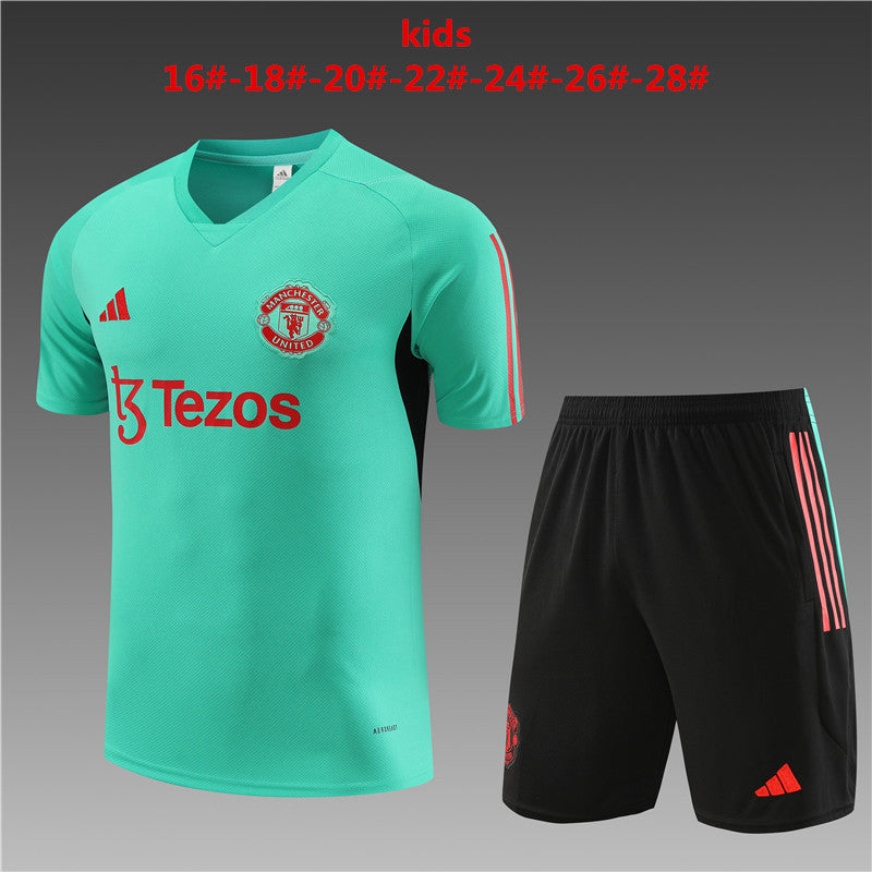 Camisa e short infantil Manchester United 2023/24 14001