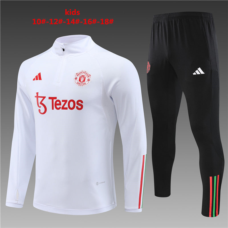 Suéter e calça infantil com zíper médio Manchester United 2023/24 14001