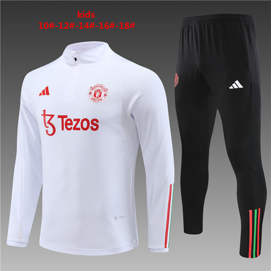 Suéter e calça infantil com zíper médio Manchester United 2023/24 14001
