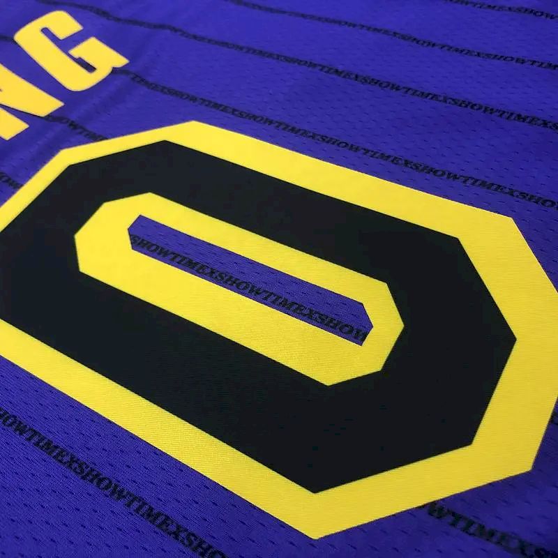 Camisa masculina Nick Young 2018-19 roxa Swingman versão jogador – Edição City