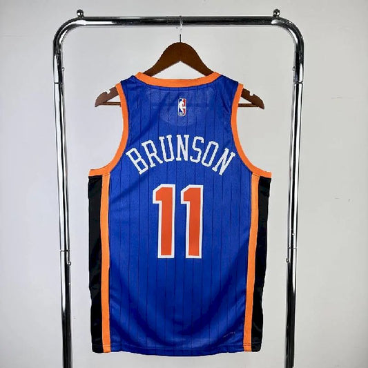 Men’s 2024 Jalen Brunson Blue Team Jersey – City Edition