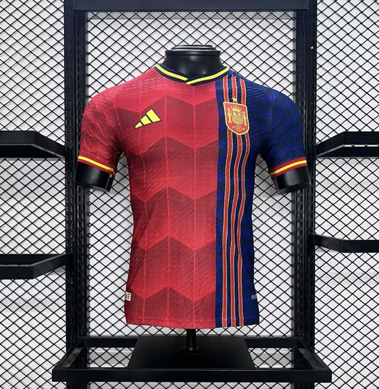 Men's Spain 2024/25 Red Jersey Player Version