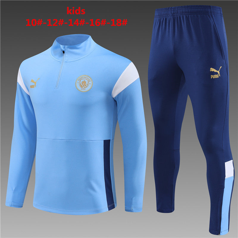 Suéter e calça infantil Manchester City 2023/24 com zíper 14001