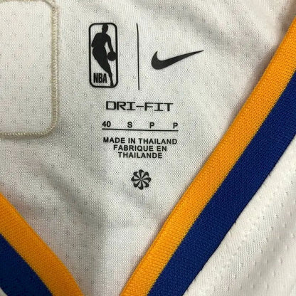 Camisa masculina Klay Thompson branca da equipe – Edição de 75º aniversário