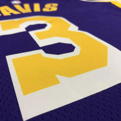 Camisa masculina Anthony Davis 2020-21 roxa Swingman versão jogador – Edição Statement