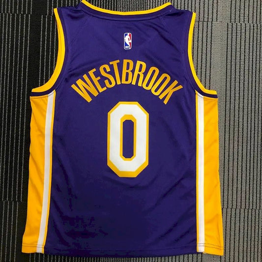 Russell Westbrook Men’s Purple Swingman Team Jersey – Retro Classic Edition