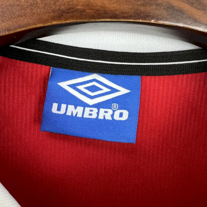 Camisa retrô de mangas compridas do Manchester United 1998/99