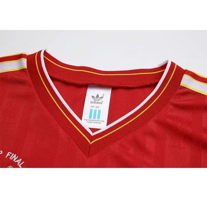 Camisa retrô de mangas compridas da Copa da Inglaterra, temporada 1985/86, Liverpool