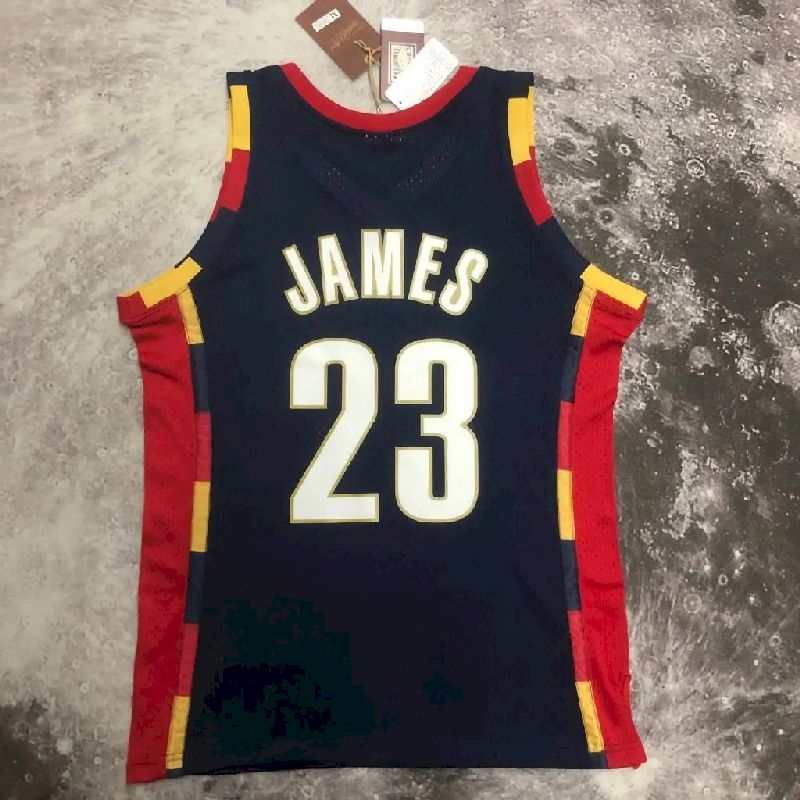 Camisa Masculina M&amp;N 2008/09 LeBron James Azul Retrô
