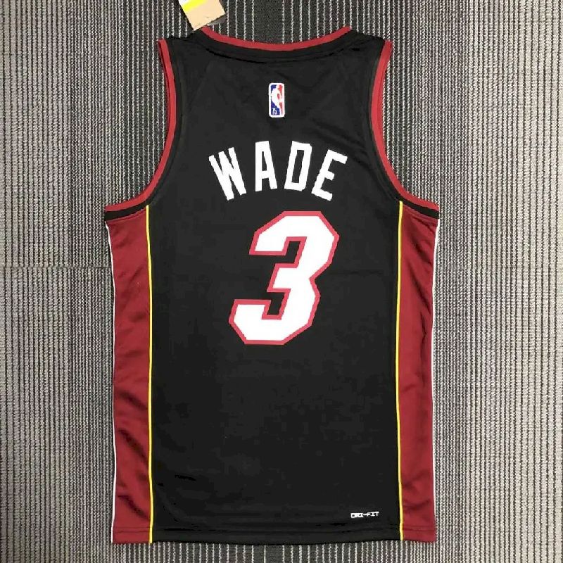 Camisa preta masculina Dwyane Wade Team – Edição de 75º aniversário