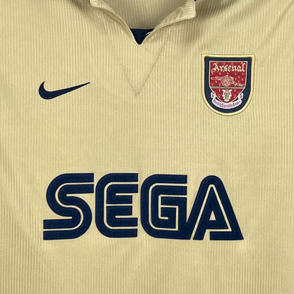Camisa retrô de mangas compridas reserva do Arsenal 2001/02