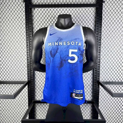 Camisa azul masculina Anthony Edwards 2024 – Edição City
