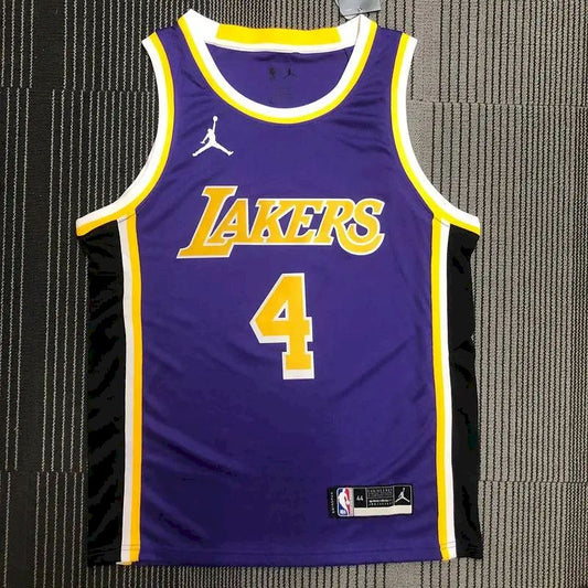 Camisa masculina Rajon Rondo 2020-21 roxa Swingman versão jogador – Edição Statement