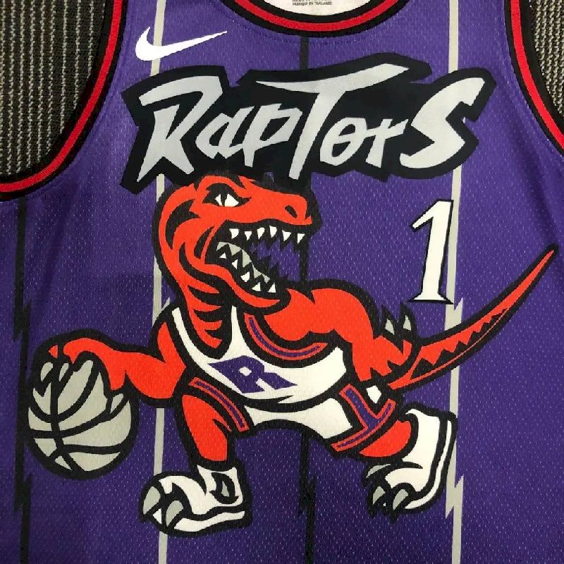 Camisa Masculina Tracy McGrady Roxa Retro Team