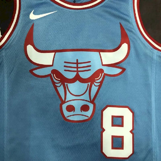 Camisa azul masculina do time Zach LaVine