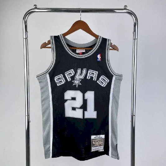 Men’s M&N 1998/99 Tim Duncan Black Retro Jersey