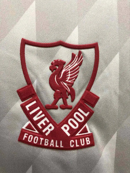 Camisa retrô de mangas compridas reserva do Liverpool 1989/91