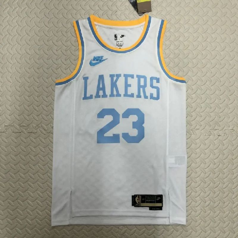 Men’s LeBron James White Retro Team Jersey