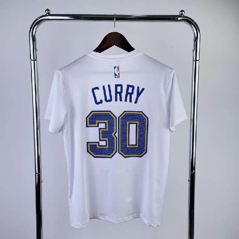Camiseta masculina Stephen Curry branca da equipe