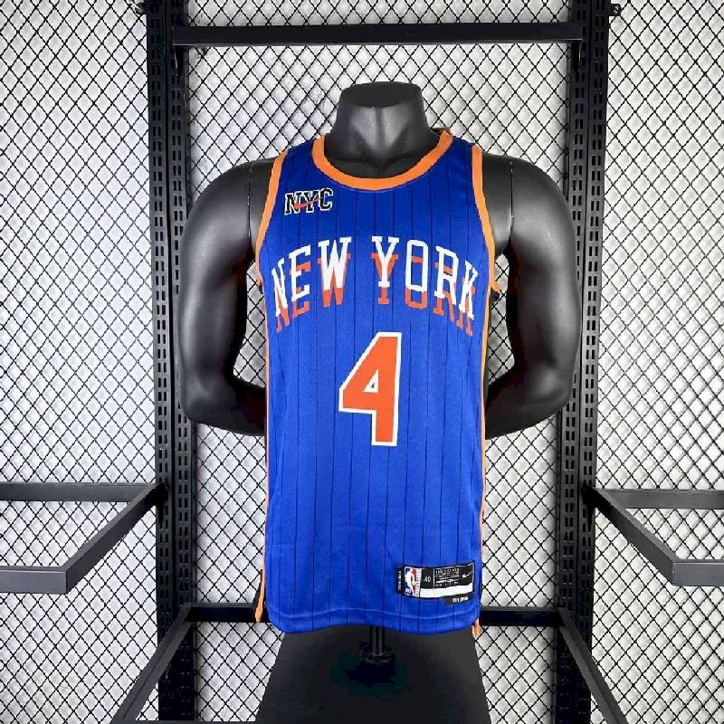 Camisa azul Derrick Rose masculina 2024 – Edição City