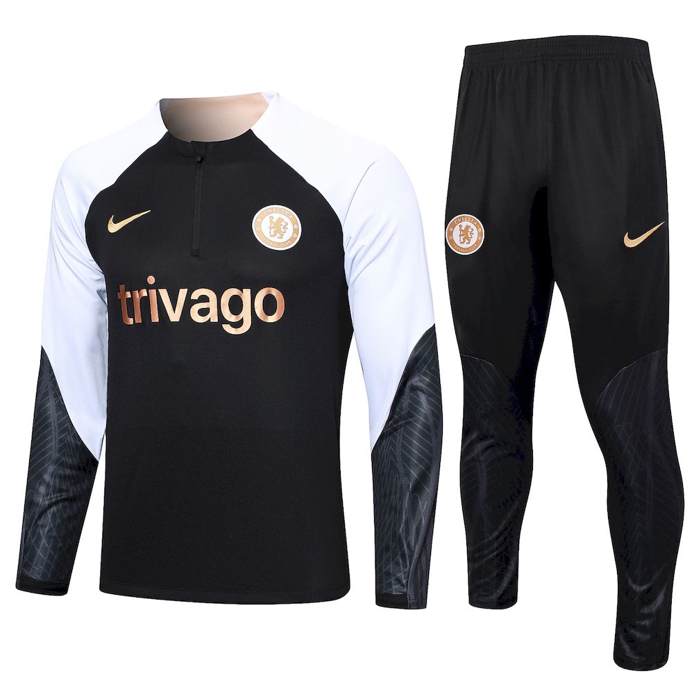 Suéter e calça Chelsea 2023/24 com zíper e meio zíper 815