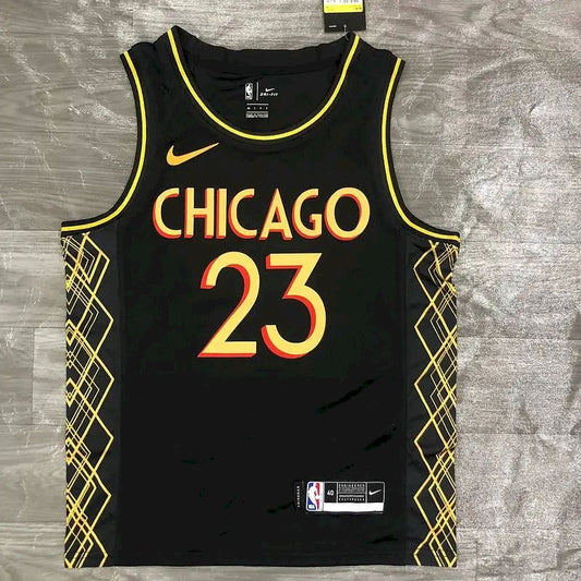Camisa Michael Jordan preta Swingman Player Version masculina – Edição City