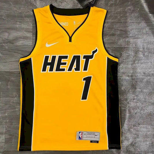 Camisa masculina Chris Bosh Gold 2020-21 Swingman Player Version - Edição Ganha