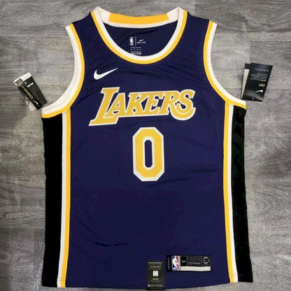 Camisa Masculina Kyle Kuzma Roxa Versão Jogador – Edição Clássica Retro