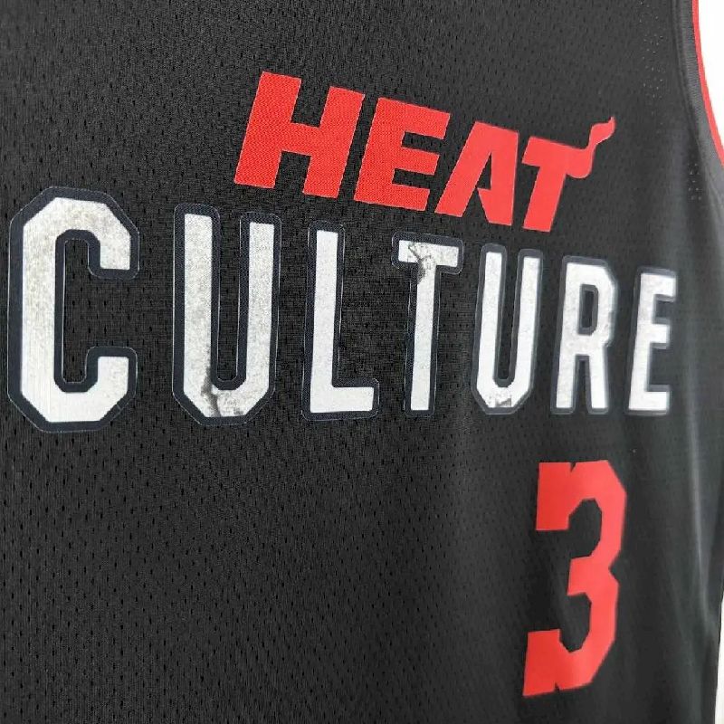 Camisa preta masculina Dwyane Wade 2024 – Edição City