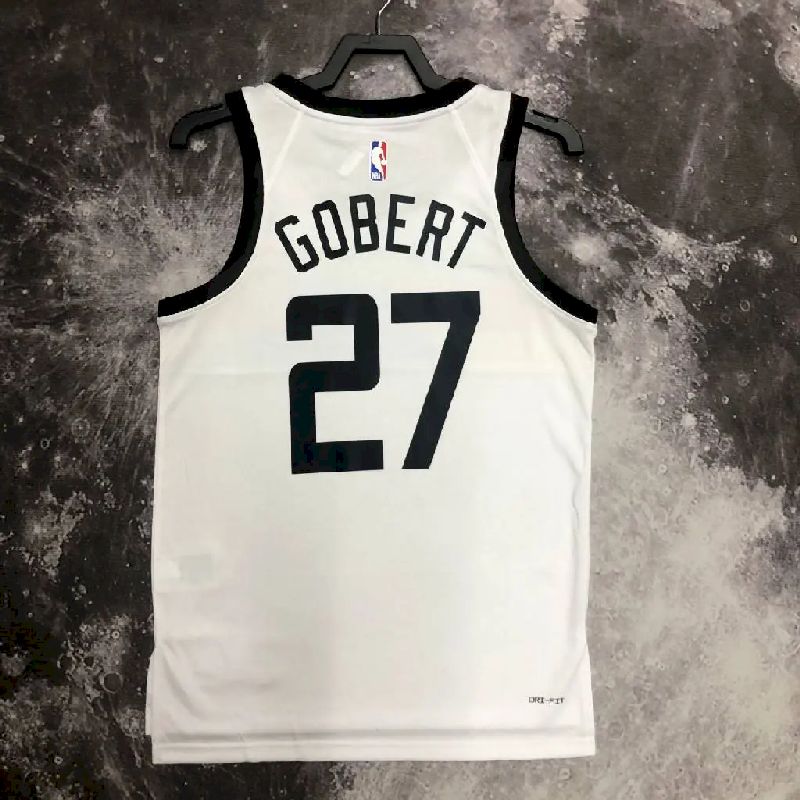 Camisa Rudy Gobert Branca Masculina – Edição Cidade
