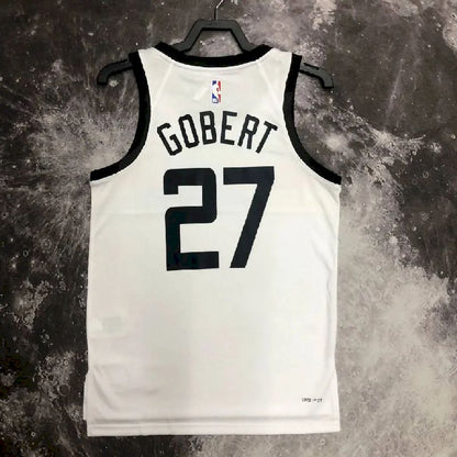 Camisa Rudy Gobert Branca Masculina – Edição Cidade