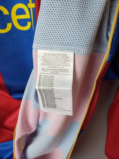 Camisa retrô de mangas compridas do Barcelona 2007/08 Home