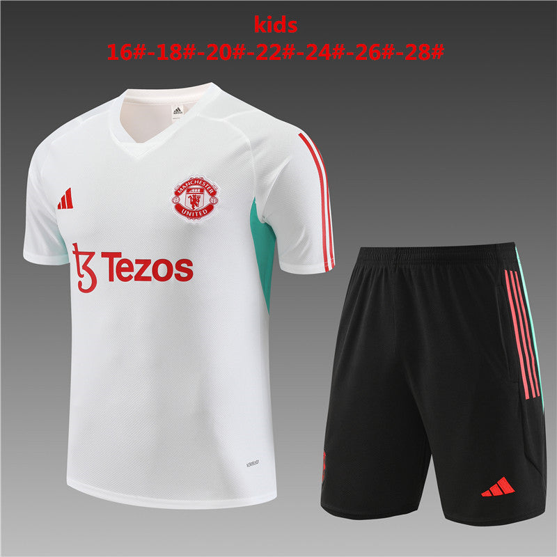Camisa e short infantil Manchester United 2023/24 14001