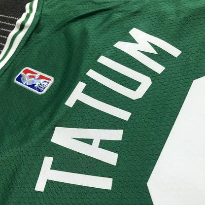 Camisa masculina Jayson Tatum Green Team – Edição de 75º aniversário