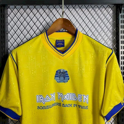 Camisa amarela retrô do West Ham United Iron Maiden 2008