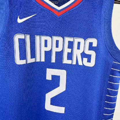 Camisa azul do time juvenil Kawhi Leonard