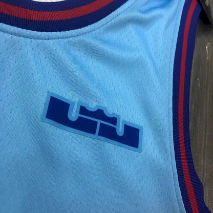 Men’s LeBron James Blue Swingman Player Version Jersey – Movie Edition