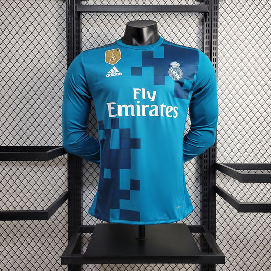 Camisa Retro Manga Longa Real Madrid 2017/18 Third